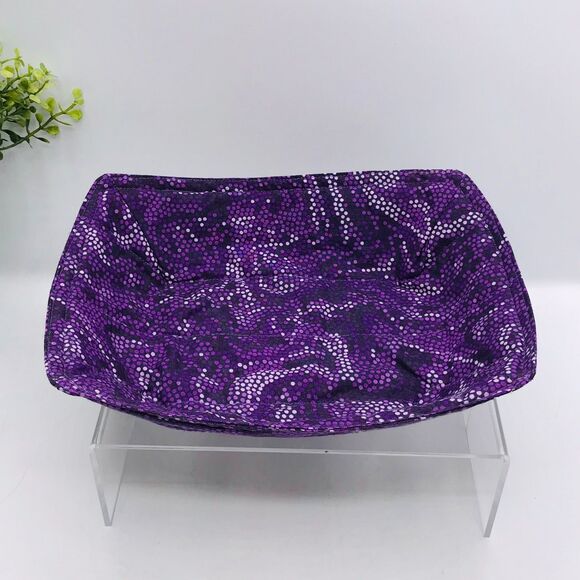 Microwave Takeout Container Cozy! Cozy For Takeout Purple Swirl Dots Cottage - Picture 5 of 6